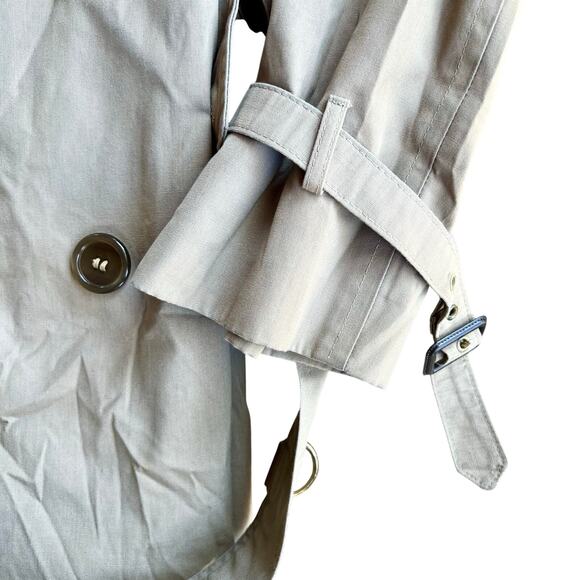 Vintage Gleneagles The Traditional Premium Tan Trench Coat Size Large 21x50 - Picture 4 of 12